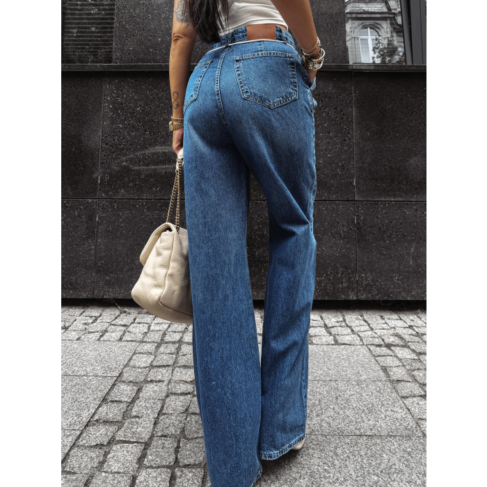 SPODNIE JENSOWE DENIM BAGGY OLAVOGA KAAGE DARK BLUE