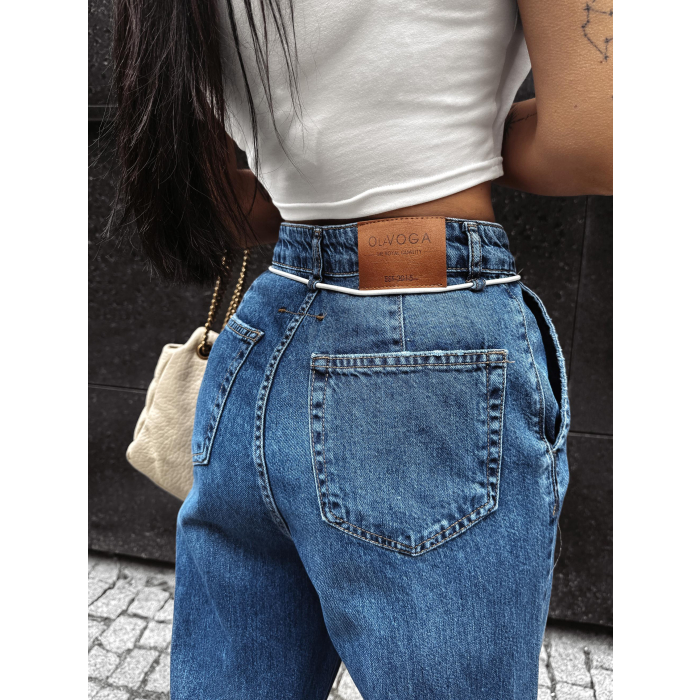 SPODNIE JENSOWE DENIM BAGGY OLAVOGA KAAGE DARK BLUE
