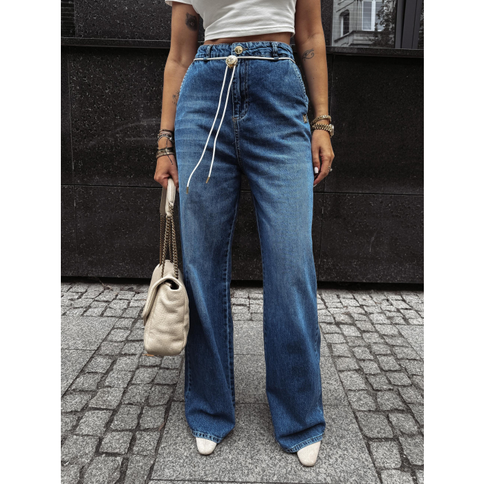 SPODNIE JENSOWE DENIM BAGGY OLAVOGA KAAGE DARK BLUE
