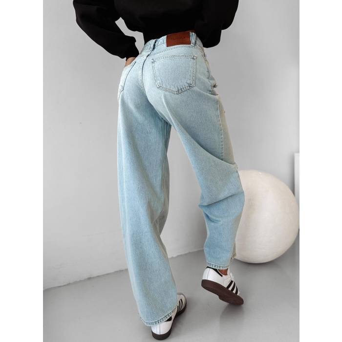 SPODNIE JENSOWE DENIM BAGGY OLAVOGA LOOMA JEANS BLUE