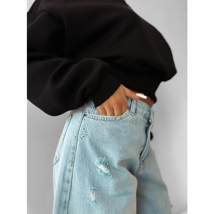 SPODNIE JENSOWE DENIM BAGGY OLAVOGA LOOMA JEANS BLUE