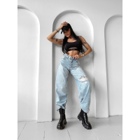 SPODNIE JENSOWE DENIM BAGGY OLAVOGA MI LEO JEANS