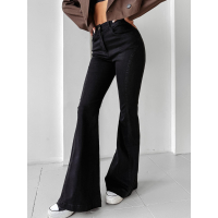 SPODNIE JENSOWE DENIM DZWONY OLAVOGA YUON BLACK