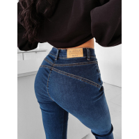 SPODNIE JENSOWE DENIM DZWONY OLAVOGA YUON NAVY BLUE