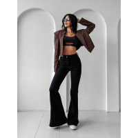 SPODNIE JENSOWE DENIM DZWONY OLAVOGA YUON BLACK