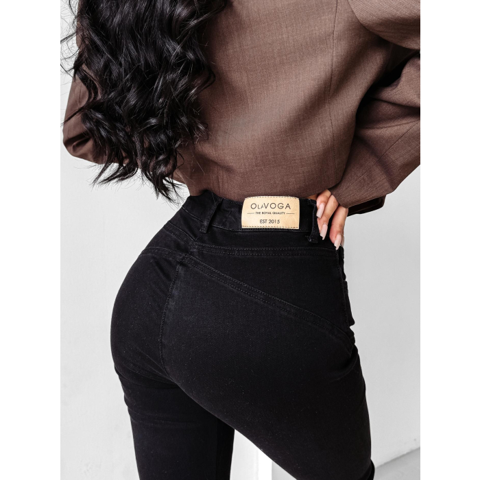 SPODNIE JENSOWE DENIM DZWONY OLAVOGA YUON BLACK
