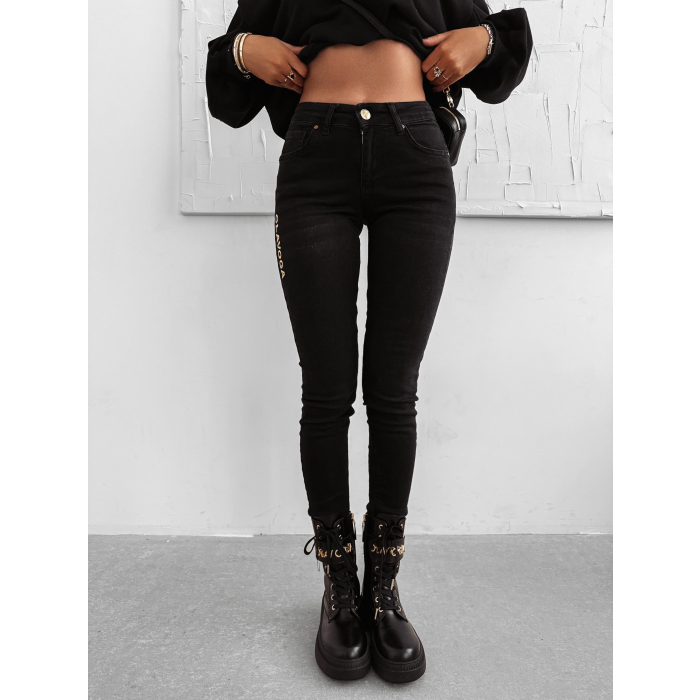 SPODNIE JENSOWE DENIM GOLD OLAVOGA NOON BLACK
