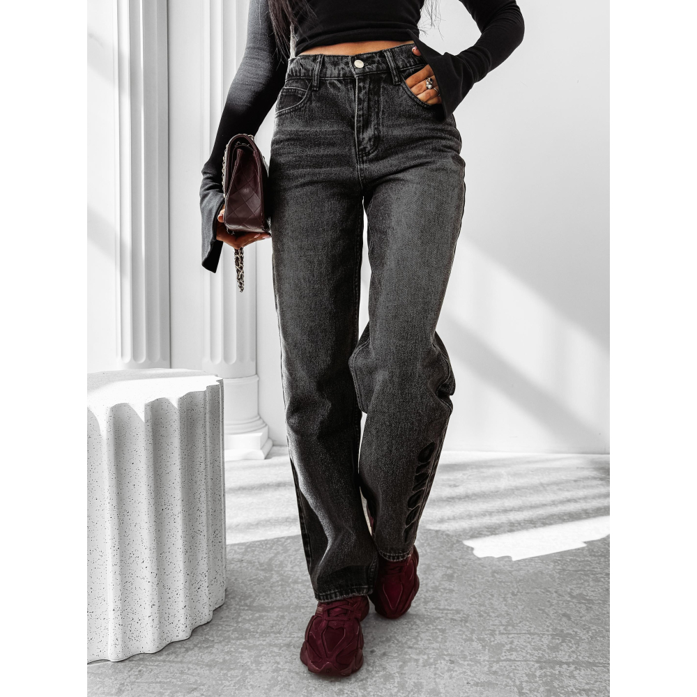 SPODNIE JENSOWE DENIM OLAVOGA NIDO BLACK