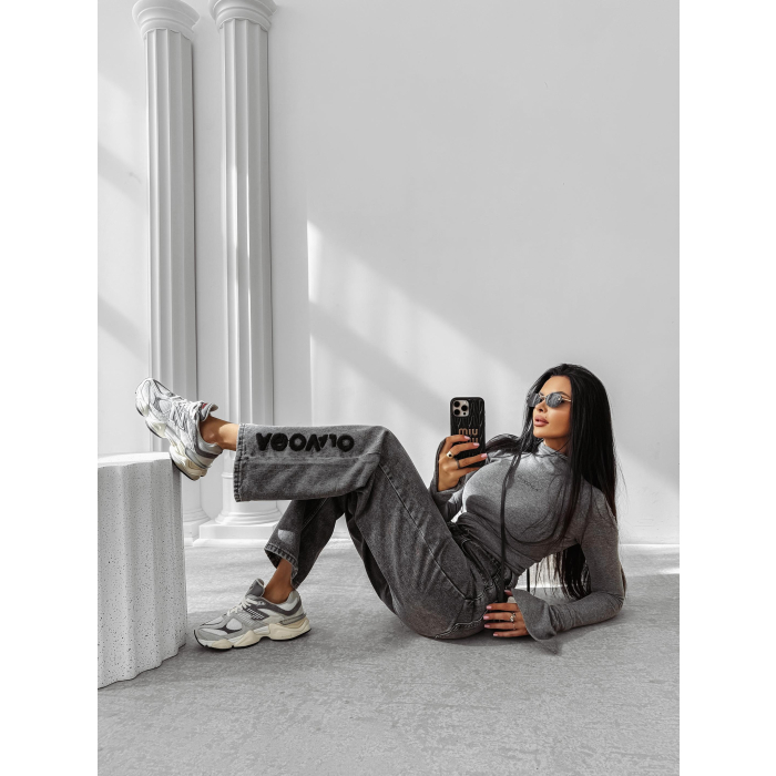 SPODNIE JENSOWE DENIM OLAVOGA NIDO GRAY