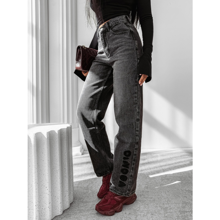 SPODNIE JENSOWE DENIM OLAVOGA NIDO BLACK