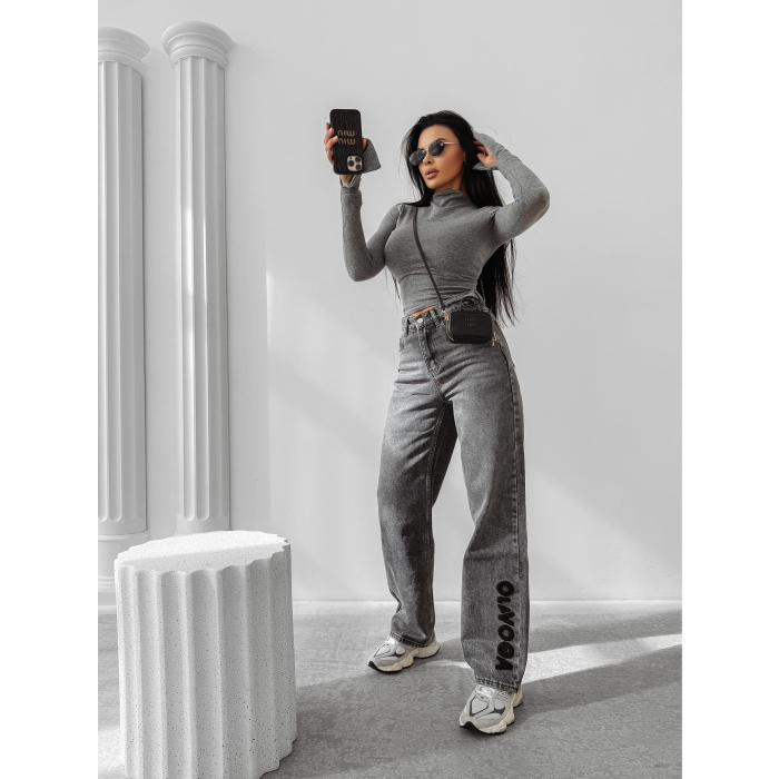 SPODNIE JENSOWE DENIM OLAVOGA NIDO GRAY