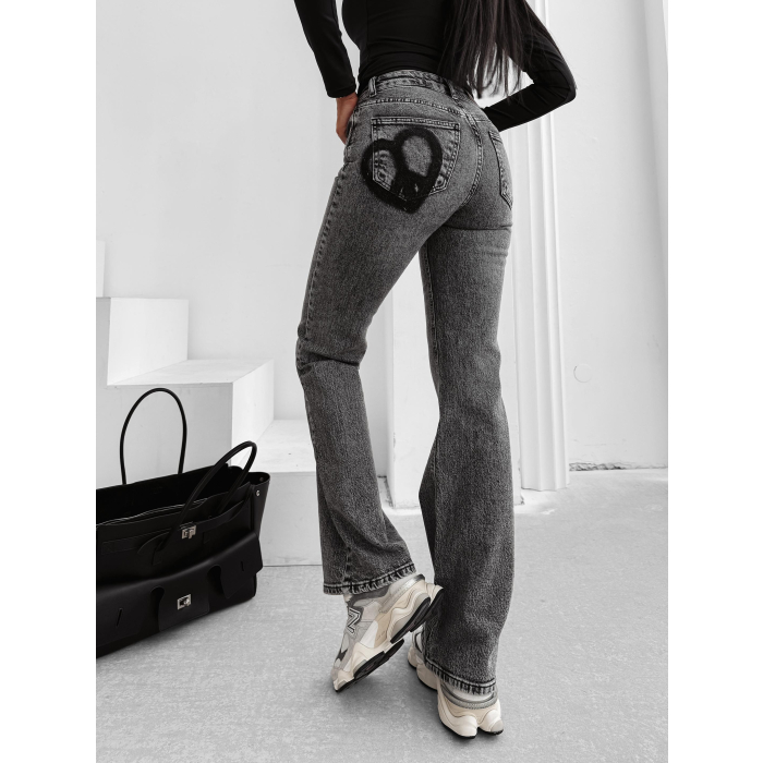 SPODNIE JENSOWE DENIM OLAVOGA ZOIO GRAY