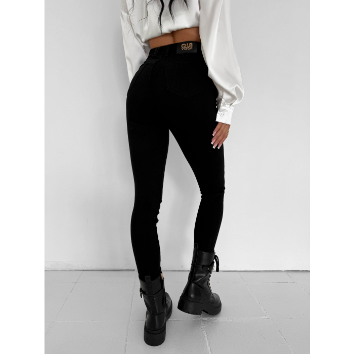 SPODNIE JENSOWE DENIM SKINNY OLAVOGA VIO BLACK