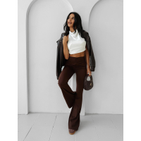 SPODNIE LEGGINSY MODELUJĄCE DZWONY OLAVOGA SPICED HONEY BROWN