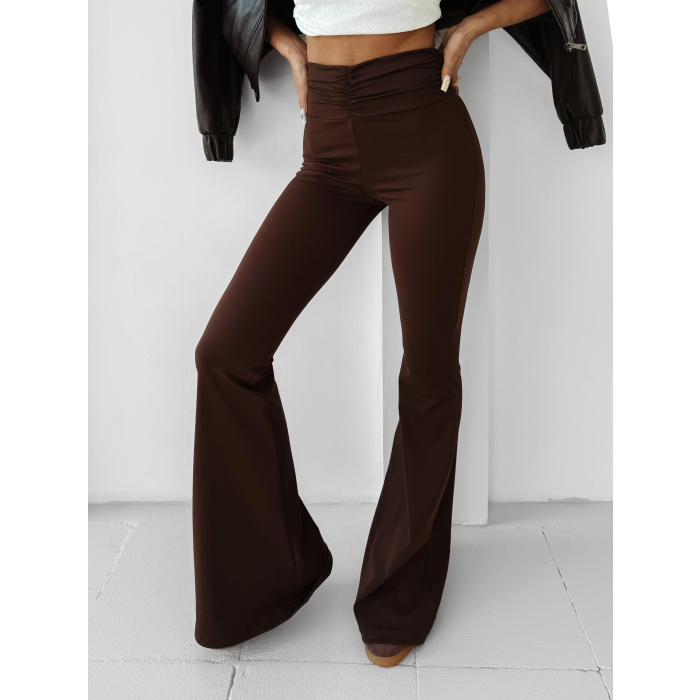 SPODNIE LEGGINSY MODELUJĄCE DZWONY OLAVOGA SPICED HONEY BROWN