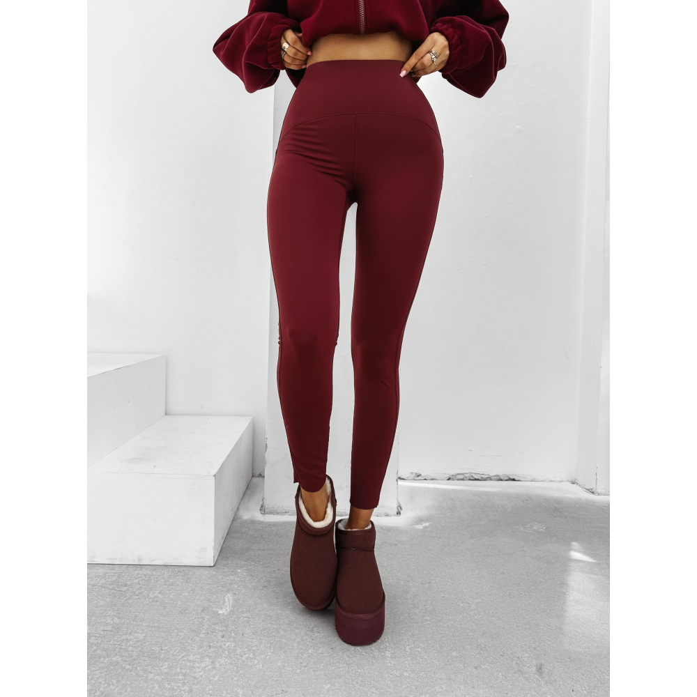 SPODNIE LEGGINSY MODELUJĄCE OLAVOGA MACREEL BURGUND