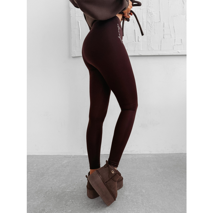 SPODNIE LEGGINSY MODELUJĄCE OLAVOGA SOLIN BROWN