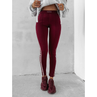 SPODNIE LEGGINSY MODELUJĄCE OLAVOGA STRECH BURGUND