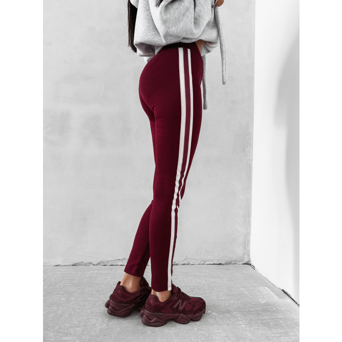 SPODNIE LEGGINSY MODELUJĄCE OLAVOGA STRECH BURGUND