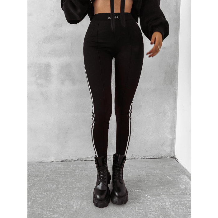 SPODNIE LEGGINSY MODELUJĄCE OLAVOGA STRECH BLACK