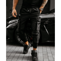 BUTY MĘSKIE SNEAKERSY NA GRUBSZEJ PODESZWIE OLAVOGA MEN SHOES AUTHENTIC BLACK