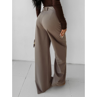 SPODNIE WIDE LEG OLAVOGA NIGHTBREAK LATTE