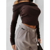 SPODNIE WIDE LEG OLAVOGA NIGHTBREAK LATTE