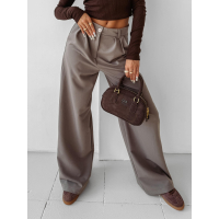 SPODNIE WIDE LEG OLAVOGA NIGHTBREAK LATTE