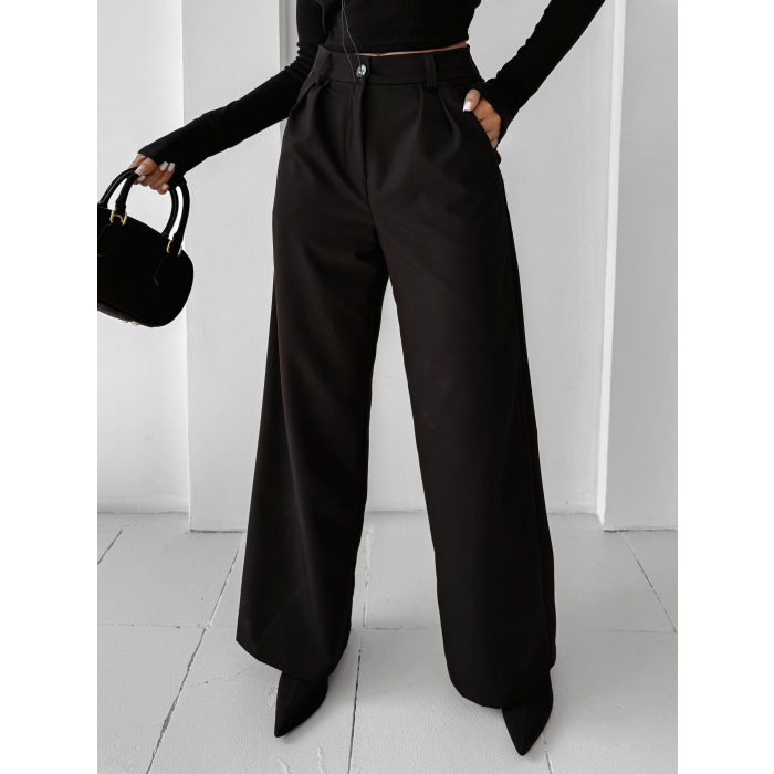 SPODNIE WIDE LEG OLAVOGA NIGHTBREAK BLACK