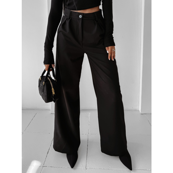 SPODNIE WIDE LEG OLAVOGA NIGHTBREAK BLACK