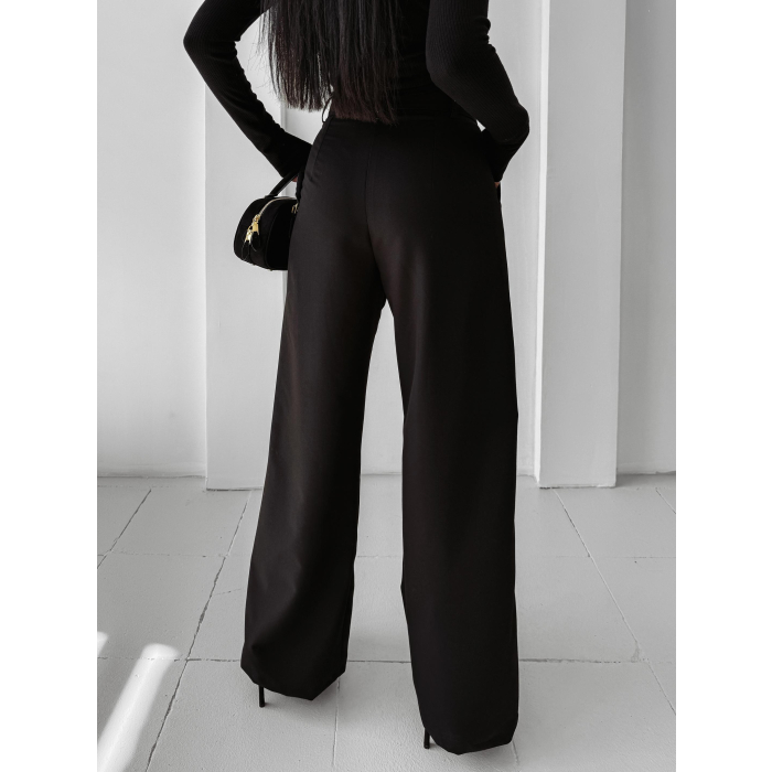 SPODNIE WIDE LEG OLAVOGA NIGHTBREAK BLACK