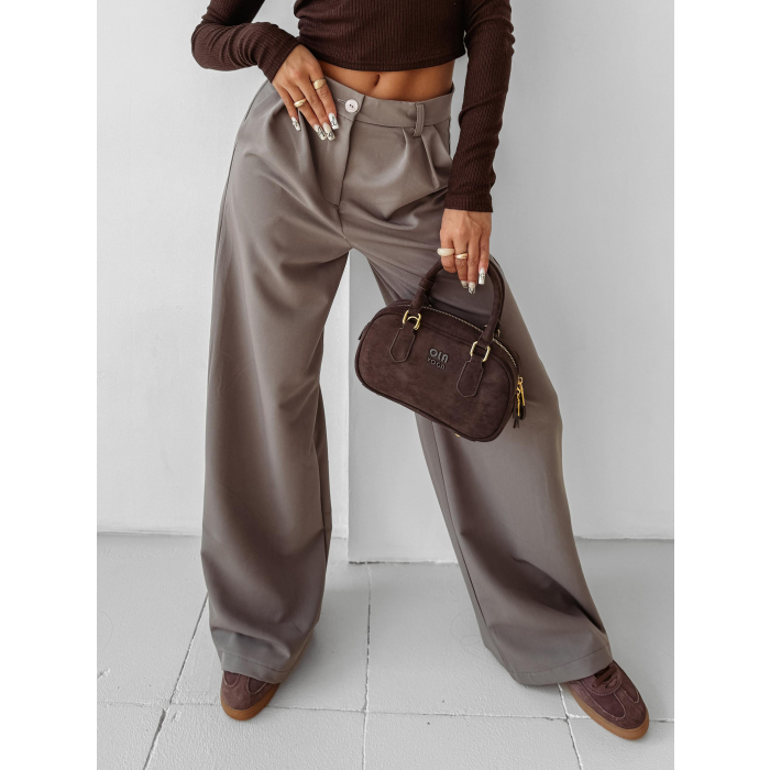 SPODNIE WIDE LEG OLAVOGA NIGHTBREAK LATTE