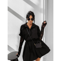 SUKIENKA KOSZULOWA OLAVOGA NIGHT CLAW BLACK