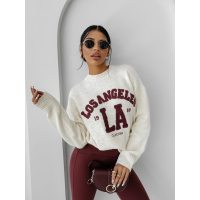 SWETER LOS ANGELES HAFT OLAVOGA LUURE ECRU