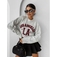 SWETER LOS ANGELES HAFT OLAVOGA LUURE GRAY