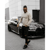 SWETER MĘSKI HAFT OLAVOGA MEN LIWOTI BEIGE