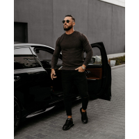 SWETER MĘSKI HAFT OLAVOGA MEN LIWOTI BROWN