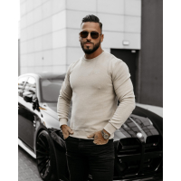 SWETER MĘSKI HAFT OLAVOGA MEN LIWOTI BEIGE