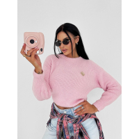 SWETER OVERSIZE GOLD PIN OLAVOGA AURAMISU PUDER