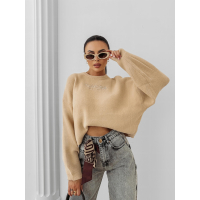 SWETER OVERSIZE OLAVOGA DELIA BEIGE