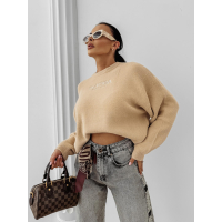 SWETER OVERSIZE OLAVOGA DELIA BEIGE