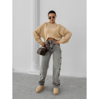 SWETER OVERSIZE OLAVOGA DELIA BEIGE