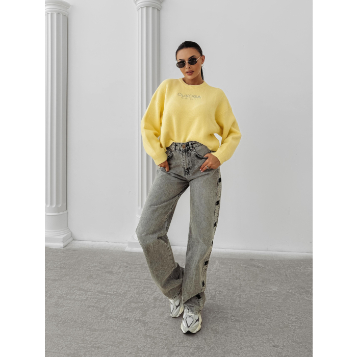 SWETER OVERSIZE OLAVOGA DELIA YELLOW