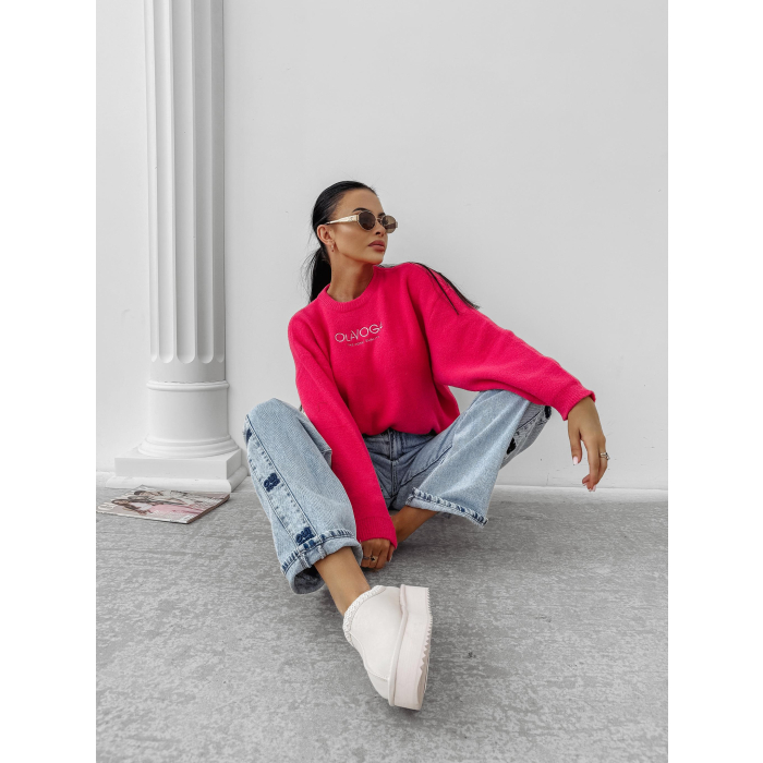 SWETER OVERSIZE OLAVOGA DELIA AMARANT