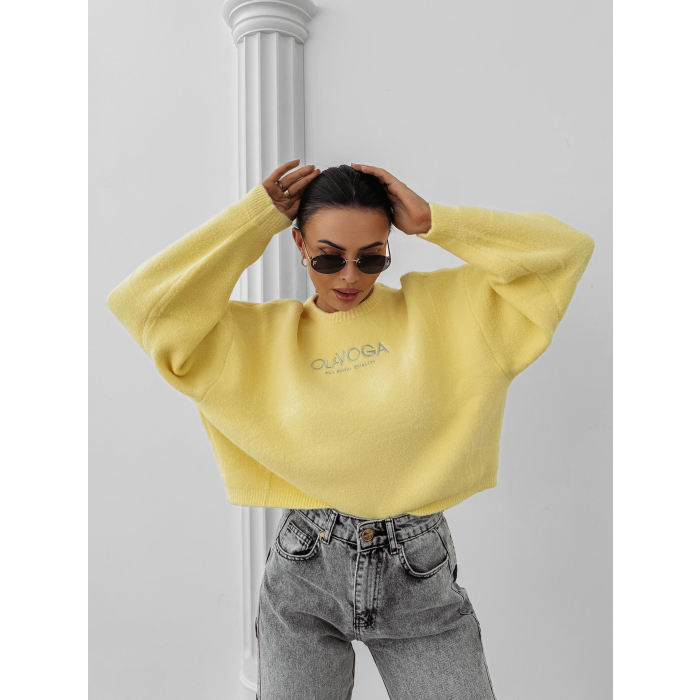 SWETER OVERSIZE OLAVOGA DELIA YELLOW