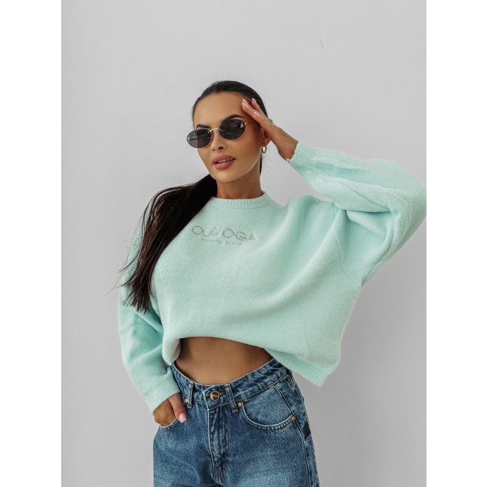 SWETER OVERSIZE OLAVOGA DELIA MINT