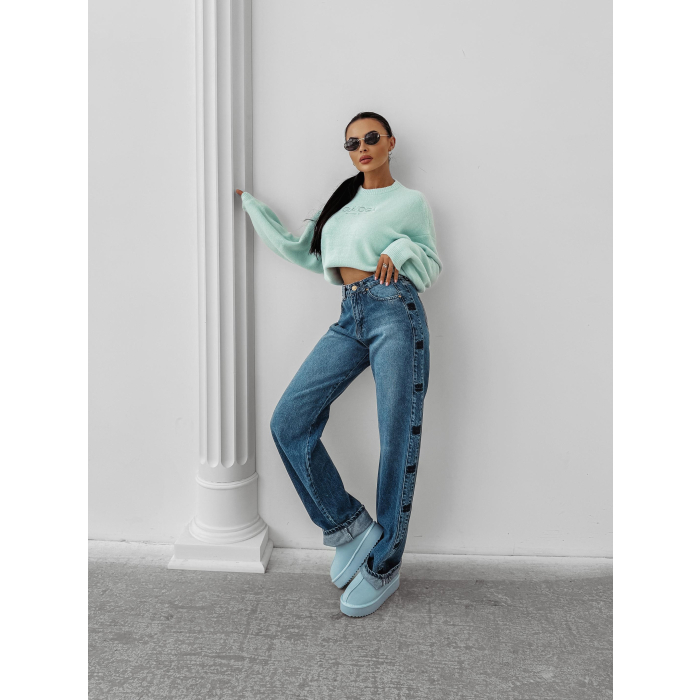 SWETER OVERSIZE OLAVOGA DELIA MINT