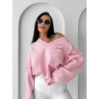 SWETER OVERSIZE OLAVOGA ZOTO BABY PINK
