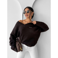 SWETER OVERSIZE OLAVOGA ZOTO BROWN