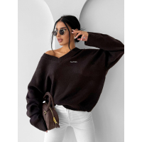 SWETER OVERSIZE OLAVOGA ZOTO BROWN